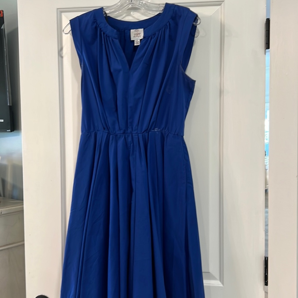 Blue flare dress